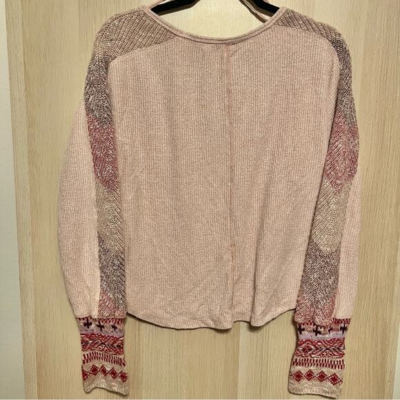 Daily Practice by Anthropologie Contrast-Sleeve Sweater - Picture 3 of 4